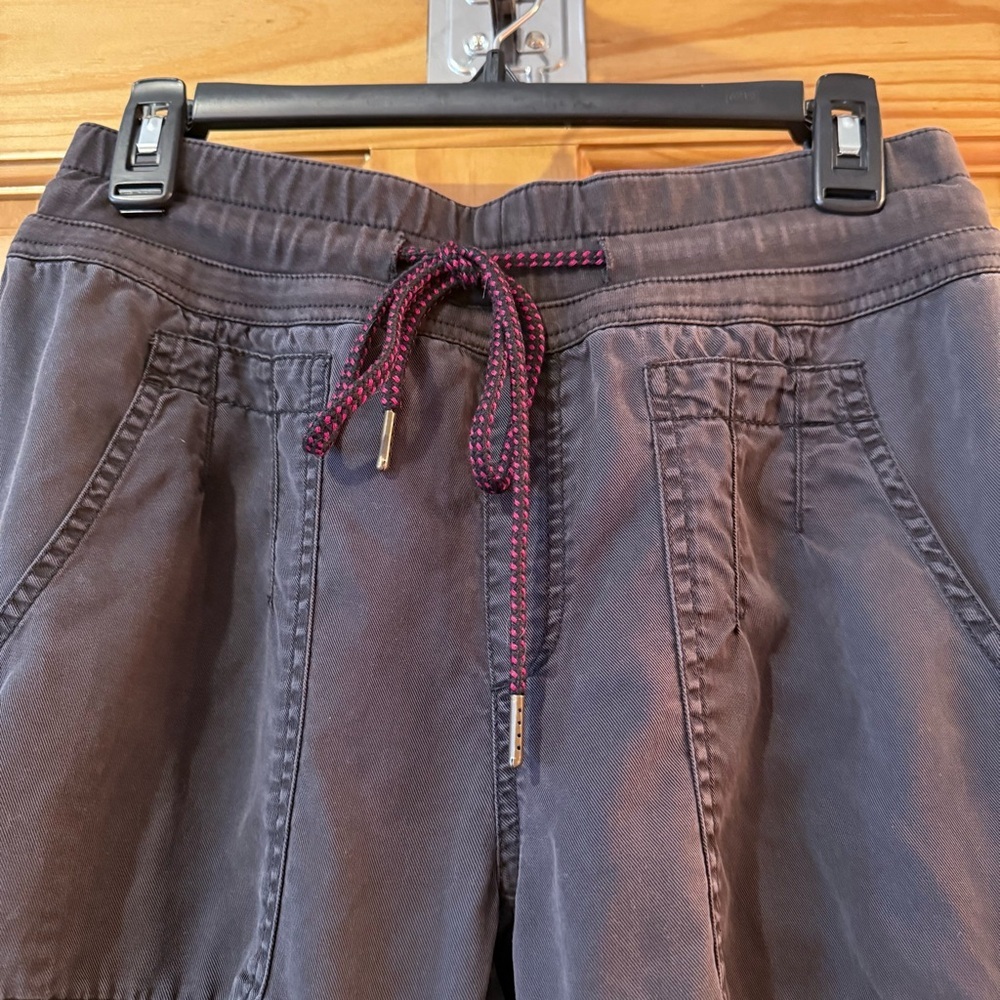 Anthropologie Utility Jogger Pants charcoal grey size small - Picture 2 of 11